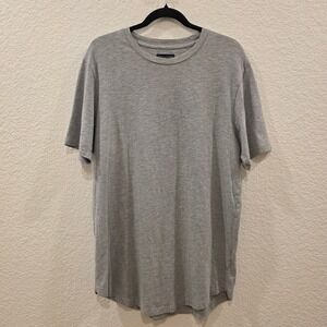 Goodlife Mens XL Heather Grey Curved Hem Short Sleeve Crewneck T-Shirt USA Made